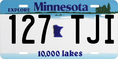 MN license plate 127TJI
