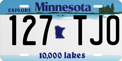 MN license plate 127TJO