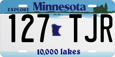 MN license plate 127TJR
