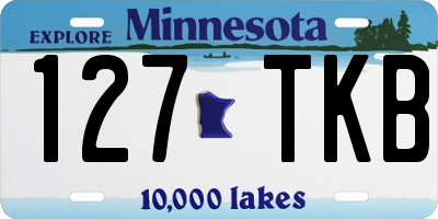 MN license plate 127TKB
