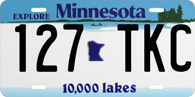 MN license plate 127TKC