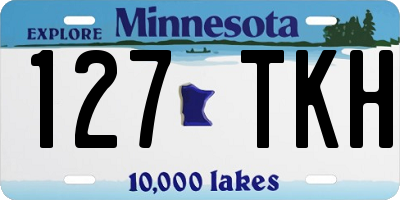 MN license plate 127TKH