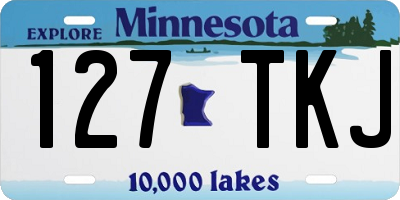MN license plate 127TKJ
