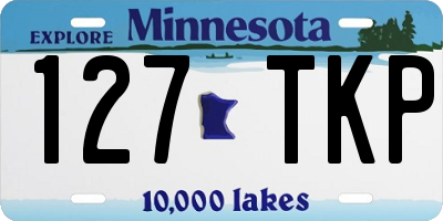 MN license plate 127TKP