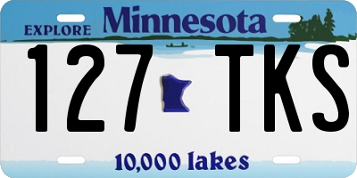 MN license plate 127TKS