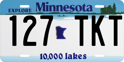MN license plate 127TKT