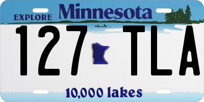 MN license plate 127TLA