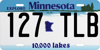 MN license plate 127TLB