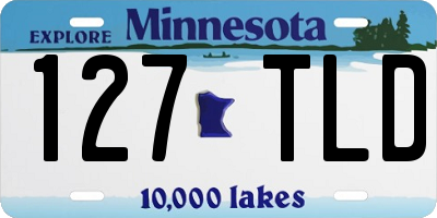 MN license plate 127TLD