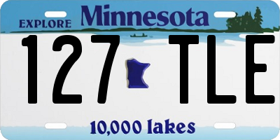 MN license plate 127TLE