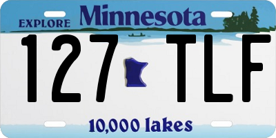 MN license plate 127TLF