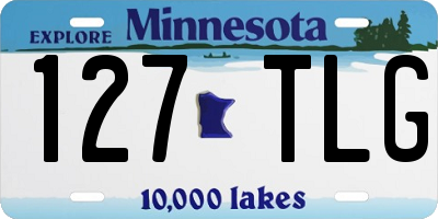 MN license plate 127TLG