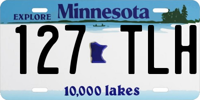 MN license plate 127TLH