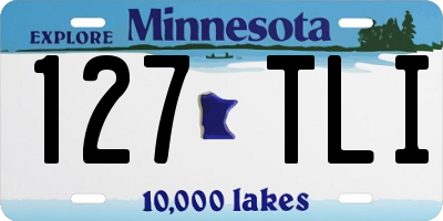 MN license plate 127TLI