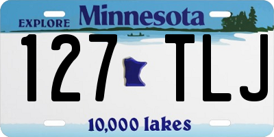 MN license plate 127TLJ
