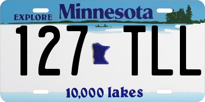 MN license plate 127TLL