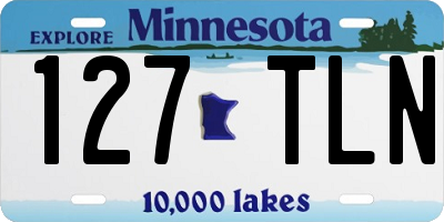 MN license plate 127TLN