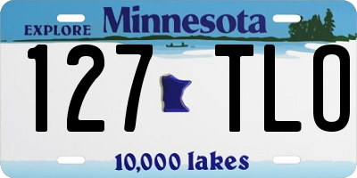 MN license plate 127TLO