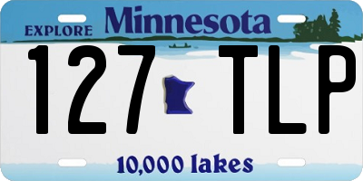 MN license plate 127TLP