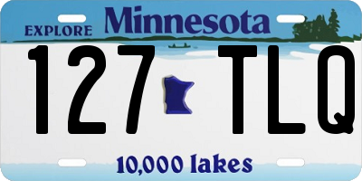 MN license plate 127TLQ