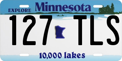 MN license plate 127TLS