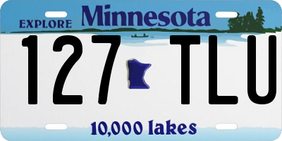 MN license plate 127TLU