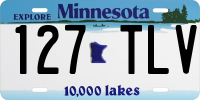MN license plate 127TLV