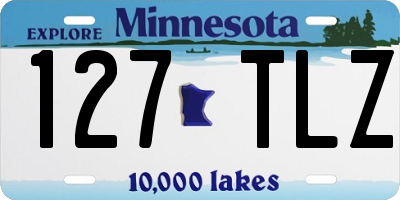 MN license plate 127TLZ