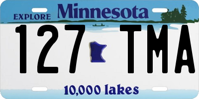 MN license plate 127TMA