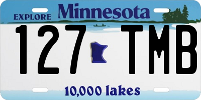 MN license plate 127TMB