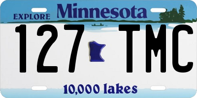 MN license plate 127TMC