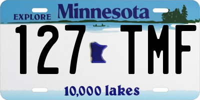 MN license plate 127TMF