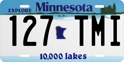 MN license plate 127TMI