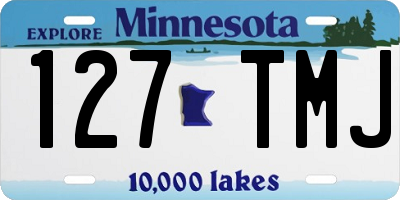 MN license plate 127TMJ