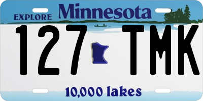 MN license plate 127TMK