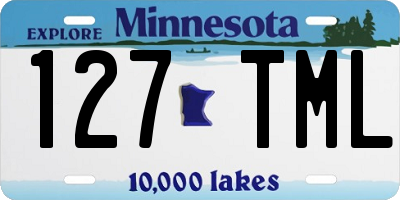 MN license plate 127TML