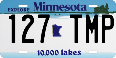 MN license plate 127TMP