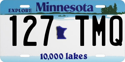 MN license plate 127TMQ