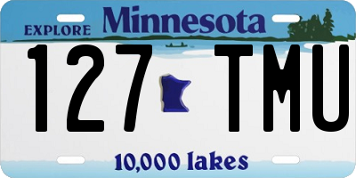 MN license plate 127TMU