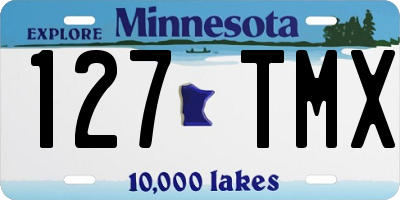MN license plate 127TMX
