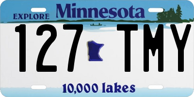 MN license plate 127TMY