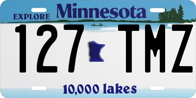 MN license plate 127TMZ