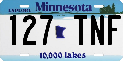 MN license plate 127TNF