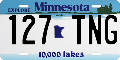 MN license plate 127TNG