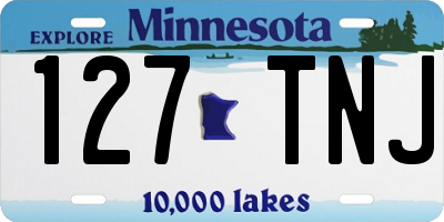 MN license plate 127TNJ