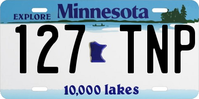 MN license plate 127TNP