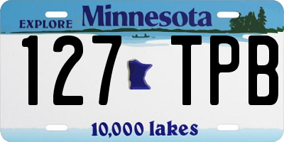 MN license plate 127TPB