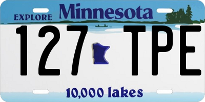MN license plate 127TPE