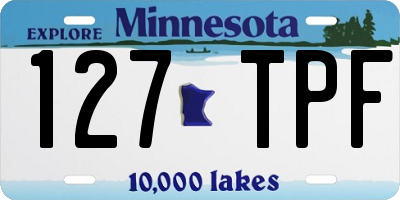 MN license plate 127TPF