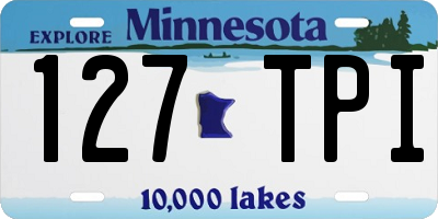 MN license plate 127TPI